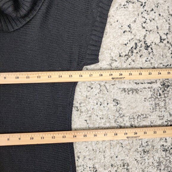 A/X Armani Exchange Women's Sweater Dress Size L Black Embellished Y2K Knitwear - Picture 7 of 8